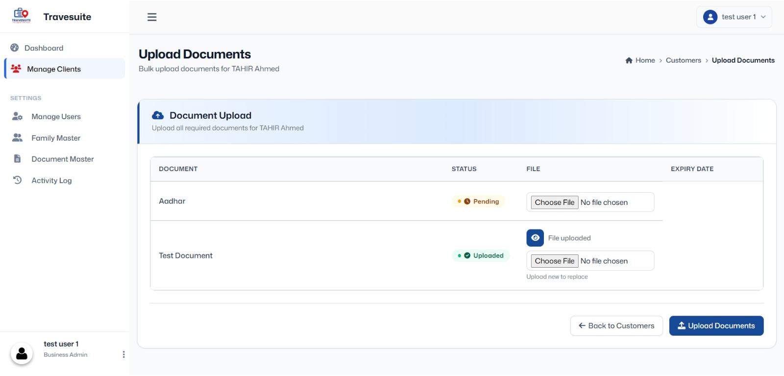 Upload Documents